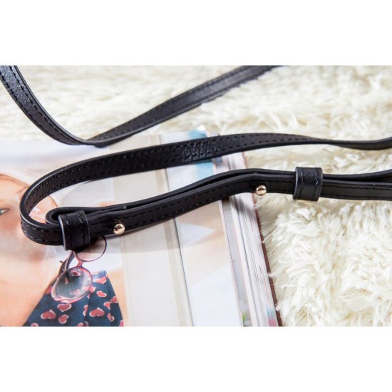 Replica Celine Small Trio Crossbody Bag In Black Calfskin