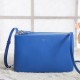 Replica Celine Small Trio Crossbody Bag In Blue Calfskin