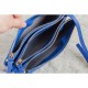 Replica Celine Small Trio Crossbody Bag In Blue Calfskin