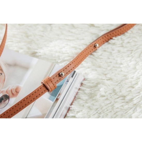 Replica Celine Small Trio Crossbody Bag In Brown Calfskin