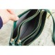Replica Celine Small Trio Crossbody Bag In Green Calfskin
