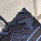 Fake Christian Dior Oversize Book Tote Shopping bag Dark Blue Replica