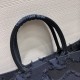 Fake Christian Dior Oversize Book Tote Shopping bag Dark Blue Replica