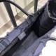 Fake Christian Dior Oversize Book Tote Shopping bag Dark Blue Replica