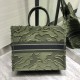Replica Christian Dior Oversize Book Tote Shopping Bag Army green Replica Christian Dior Oversize Book Tote Shopping Bag Army green
