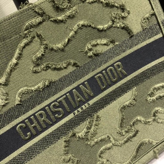 Replica Christian Dior Oversize Book Tote Shopping Bag Army green Replica Christian Dior Oversize Book Tote Shopping Bag Army green