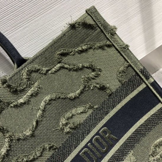 Replica Christian Dior Oversize Book Tote Shopping Bag Army green Replica Christian Dior Oversize Book Tote Shopping Bag Army green