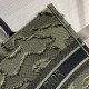 Replica Christian Dior Oversize Book Tote Shopping Bag Army green Replica Christian Dior Oversize Book Tote Shopping Bag Army green