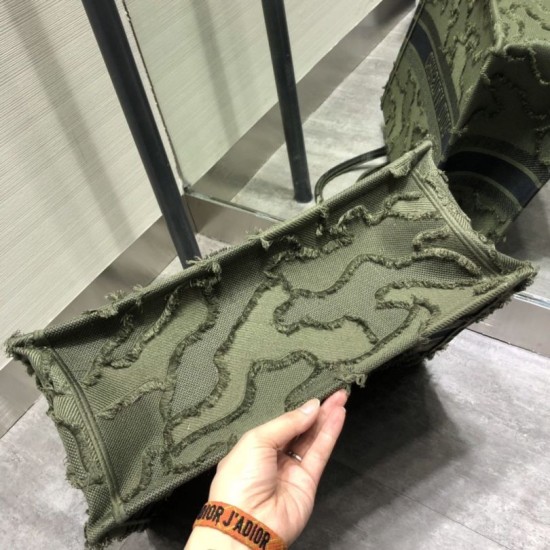 Replica Christian Dior Oversize Book Tote Shopping Bag Army green Replica Christian Dior Oversize Book Tote Shopping Bag Army green