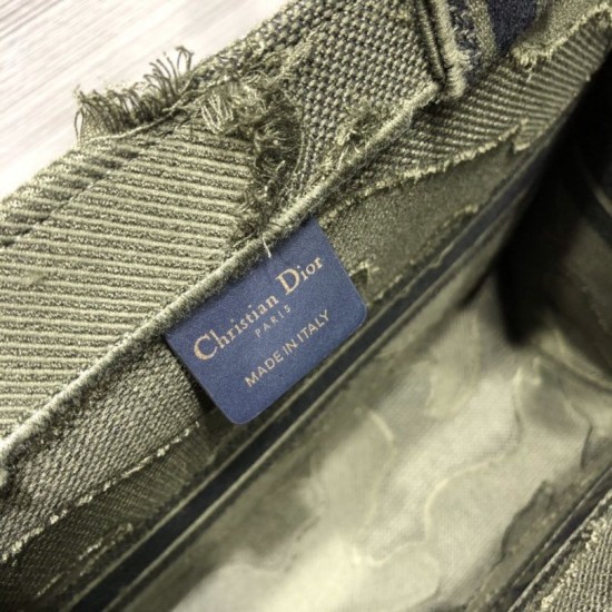 Replica Christian Dior Oversize Book Tote Shopping Bag Army green Replica Christian Dior Oversize Book Tote Shopping Bag Army green