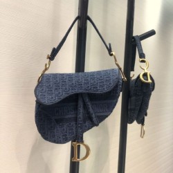 Replica Christian Dior Saddle Bag M0446 Blue