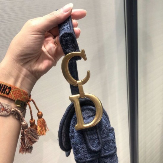 Replica Christian Dior Saddle Bag M0446 Blue