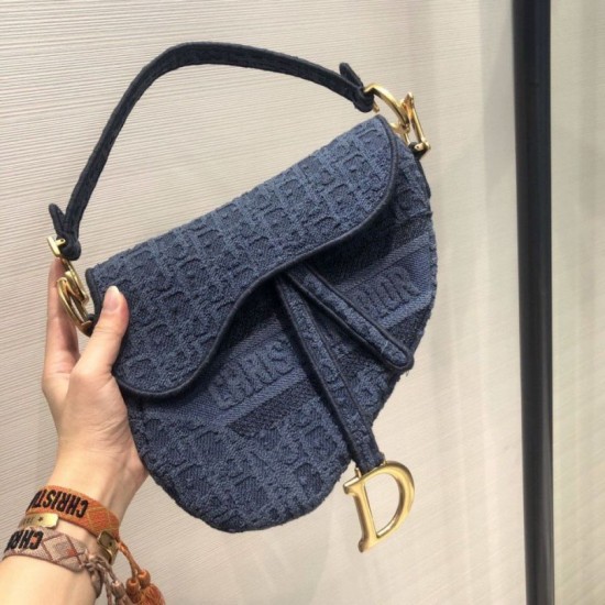 Replica Christian Dior Saddle Bag M0446 Blue