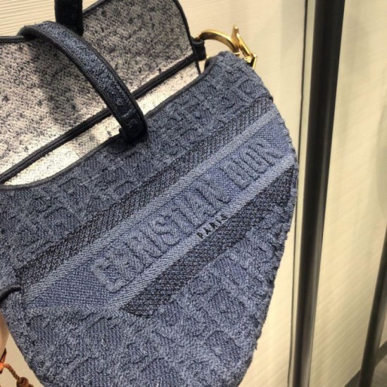 Replica Christian Dior Saddle Bag M0446 Blue