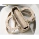 Fake Christian Dior Medium Lady D-Lite Embroidered Cannage Bag Apricot Replica