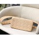 Fake Christian Dior Medium Lady D-Lite Embroidered Cannage Bag Apricot Replica