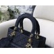 Fake Christian Dior Medium Lady D-Lite Embroidered Cannage Bag Black Replica Fake Christian Dior Medium Lady D-Lite Embroidered Cannage Bag Black Replica
