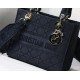 Fake Christian Dior Medium Lady D-Lite Embroidered Cannage Bag Black Replica Fake Christian Dior Medium Lady D-Lite Embroidered Cannage Bag Black Replica
