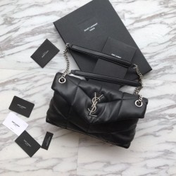Replica YSL Saint Laurent Loulou Puffer Small Bag Black