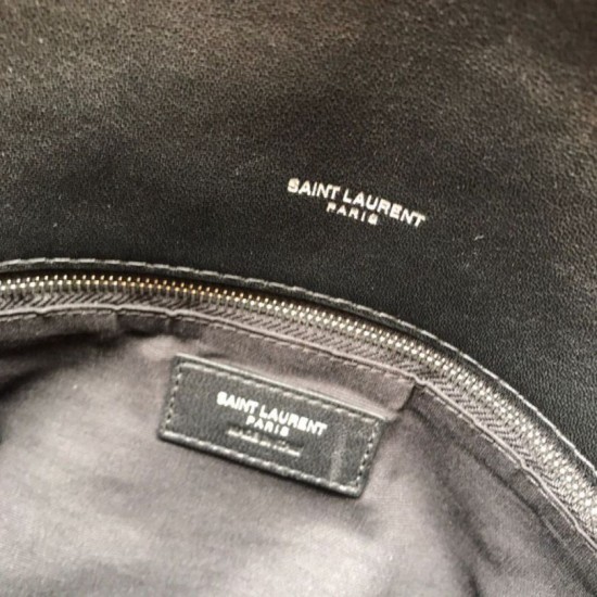Fake YSL Saint Laurent Loulou Puffer Small Bag Black Replica Replica YSL Saint Laurent Loulou Puffer Small Bag Black