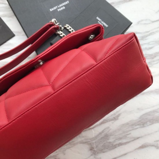 Replica YSL Saint Laurent Loulou Puffer Small Bag Red