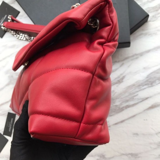 Replica YSL Saint Laurent Loulou Puffer Small Bag Red