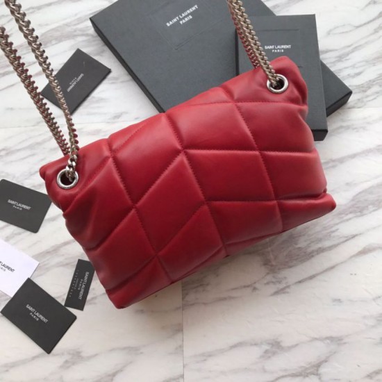 Replica YSL Saint Laurent Loulou Puffer Small Bag Red