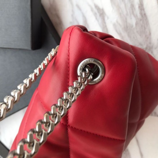 Replica YSL Saint Laurent Loulou Puffer Small Bag Red