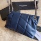 Fake YSL Saint Laurent Loulou Puffer Small Bag Blue Replica