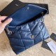 Fake YSL Saint Laurent Loulou Puffer Small Bag Blue Replica