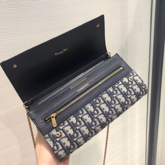 Replica Christian Dior Oblique Saddle Clutch