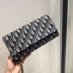 Replica Christian Dior Oblique Saddle Clutch
