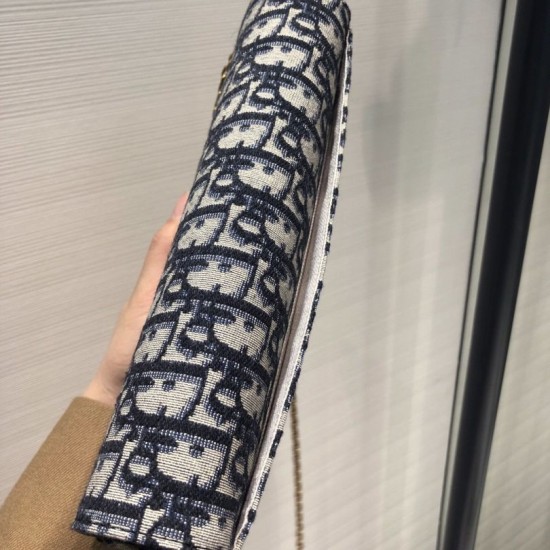 Replica Christian Dior Oblique Saddle Clutch