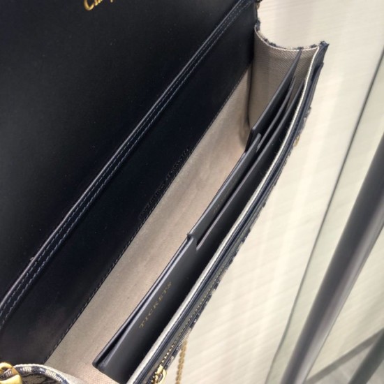 Replica Christian Dior Oblique Saddle Clutch