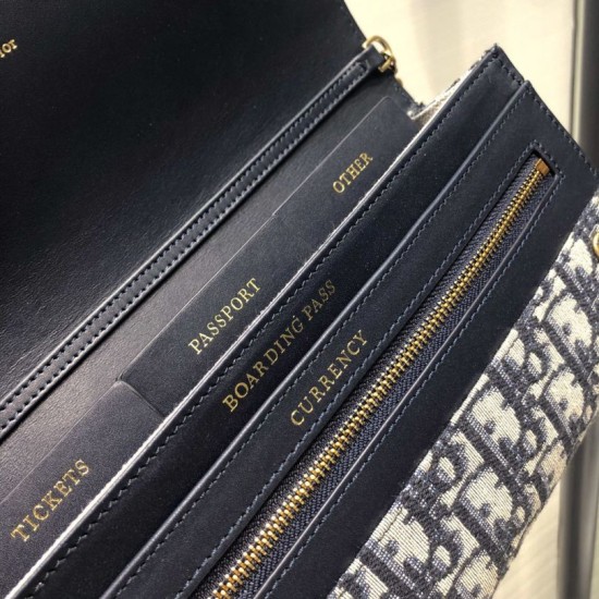 Replica Christian Dior Oblique Saddle Clutch
