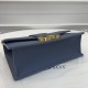 Fake Christian Dior 93118 EPSOM handle Bag Blue Replica
