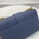Fake Christian Dior 93118 EPSOM handle Bag Blue Replica