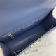 Fake Christian Dior 93118 EPSOM handle Bag Blue Replica