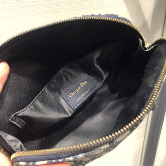 Fake Christian Dior Oblique Clutch Bag Replica