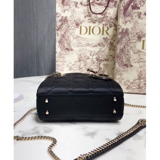 Replica Christian Dior Mini Lady Dior Bag Black