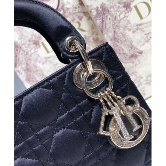 Replica Christian Dior Mini Lady Dior Bag Black