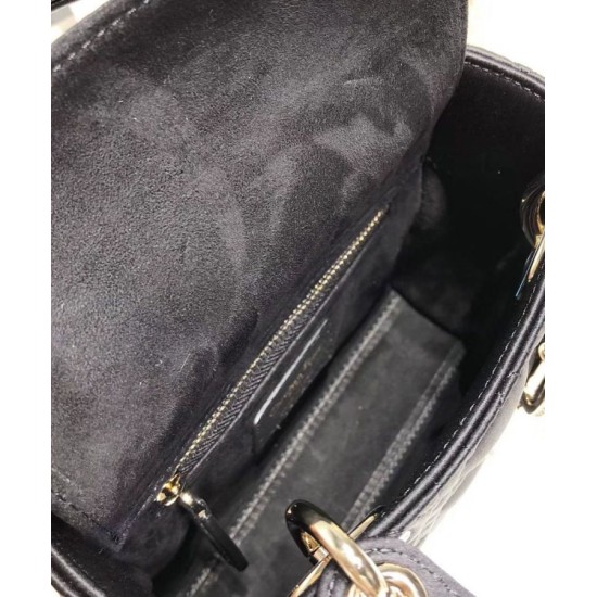 Replica Christian Dior Mini Lady Dior Bag Black