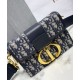 Replica Christian Dior 30 Montaigne Jacquard Canvas Box Bag Dark Blue