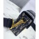 Replica Christian Dior 30 Montaigne Jacquard Canvas Box Bag Dark Blue