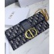 Replica Christian Dior 30 Montaigne Jacquard Canvas Clutch Bag Dark Blue