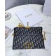 Replica Christian Dior 30 Montaigne Jacquard Canvas Clutch Bag Dark Blue