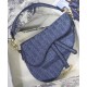 Fake Christian Dior Saddle Denim Canvas Bag Blue Replica