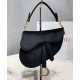 Replica Christian Dior Mini Saddle Velvet Bag Black