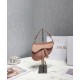 Replica Christian Dior Mini Saddle Velvet Bag Pink