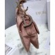 Replica Christian Dior Mini Saddle Velvet Bag Pink